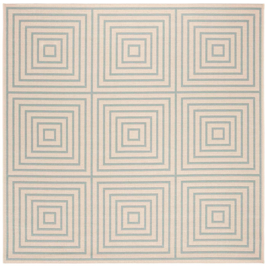 Safavieh Beach House Rug Collection BHS123L - Cream / Aqua