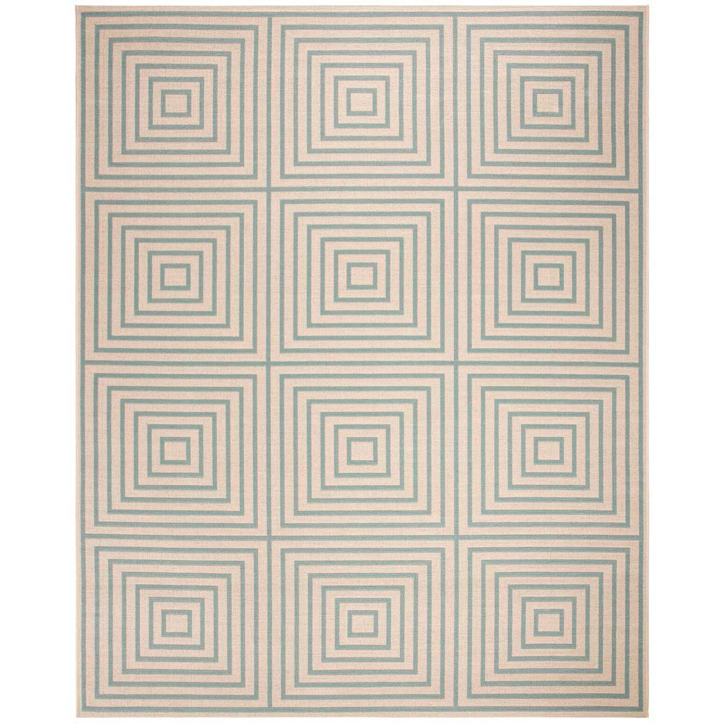 Safavieh Beach House Rug Collection BHS123L - Cream / Aqua