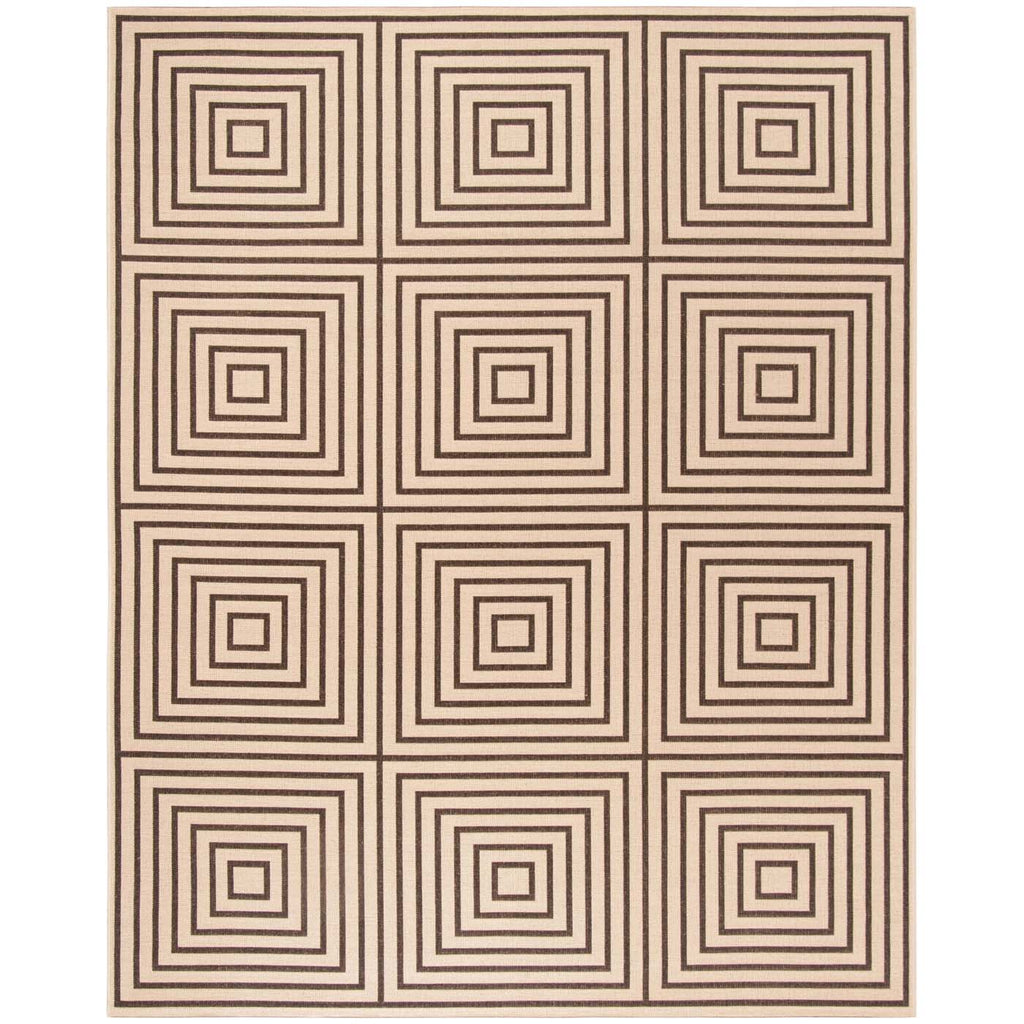 Safavieh Beach House Rug Collection: BHS123U - Creme / Brown