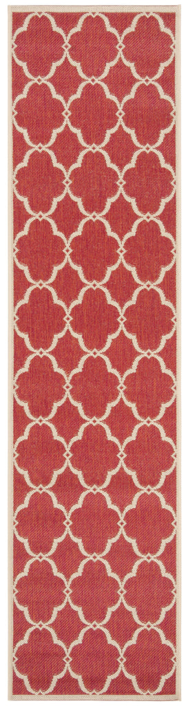 Safavieh Beach House Rug Collection BHS125Q - Red / Creme