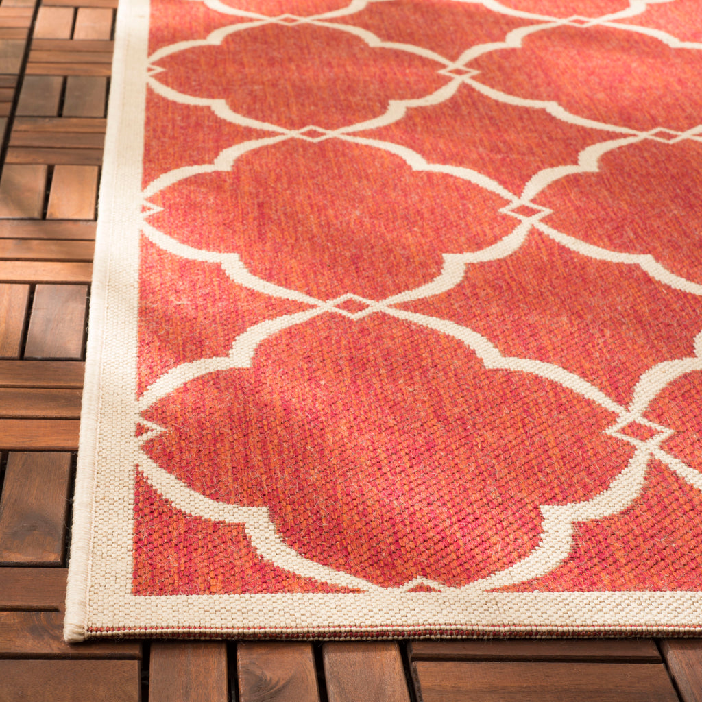 Safavieh Beach House Rug Collection BHS125Q - Red / Creme