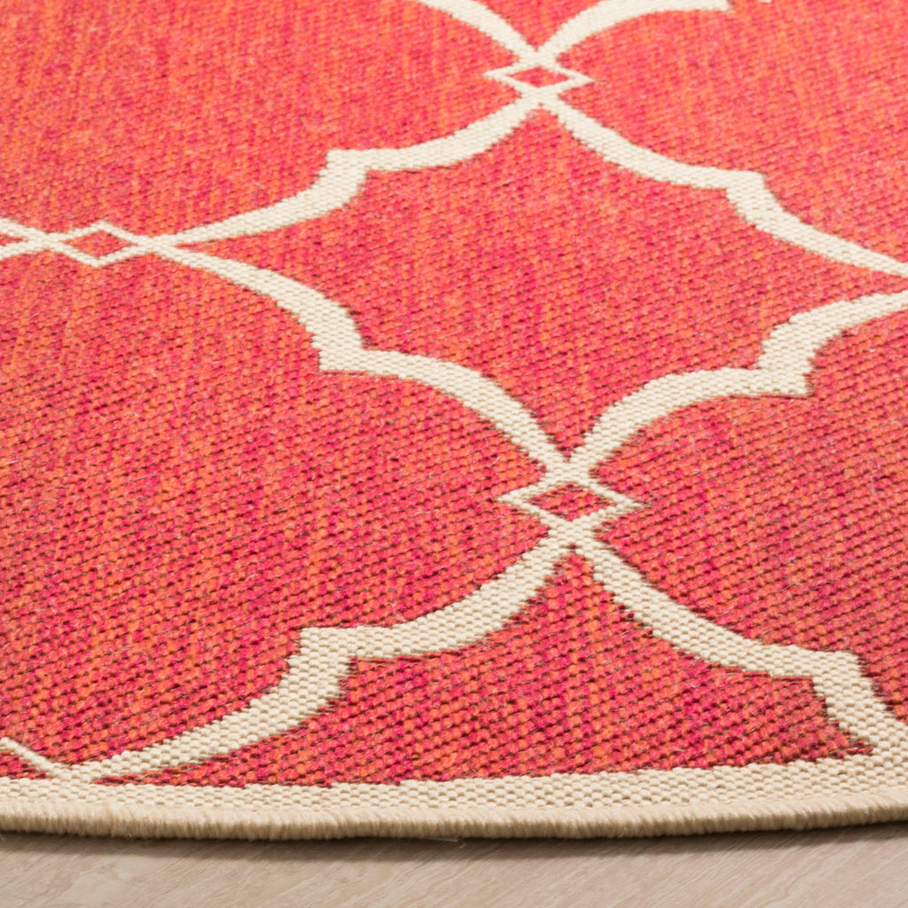 Safavieh Beach House Rug Collection BHS125Q - Red / Creme