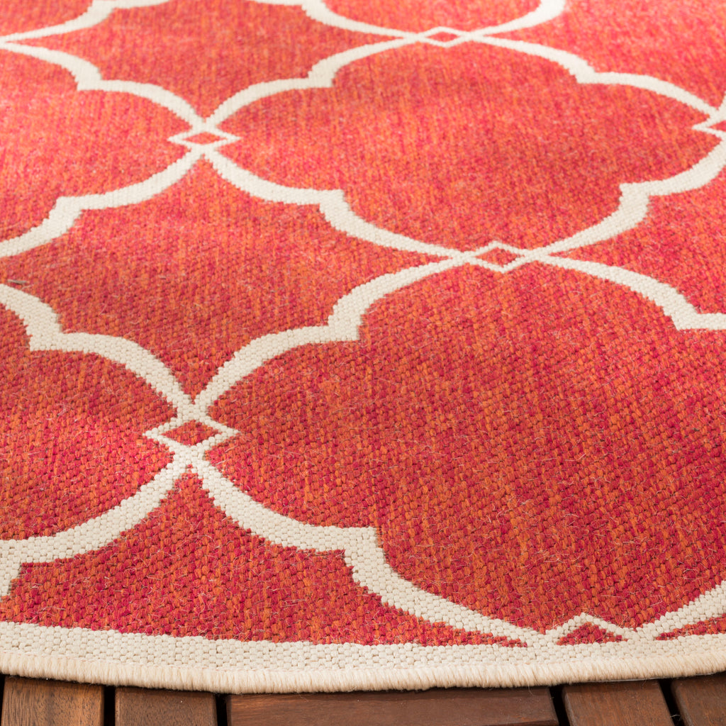 Safavieh Beach House Rug Collection BHS125Q - Red / Creme