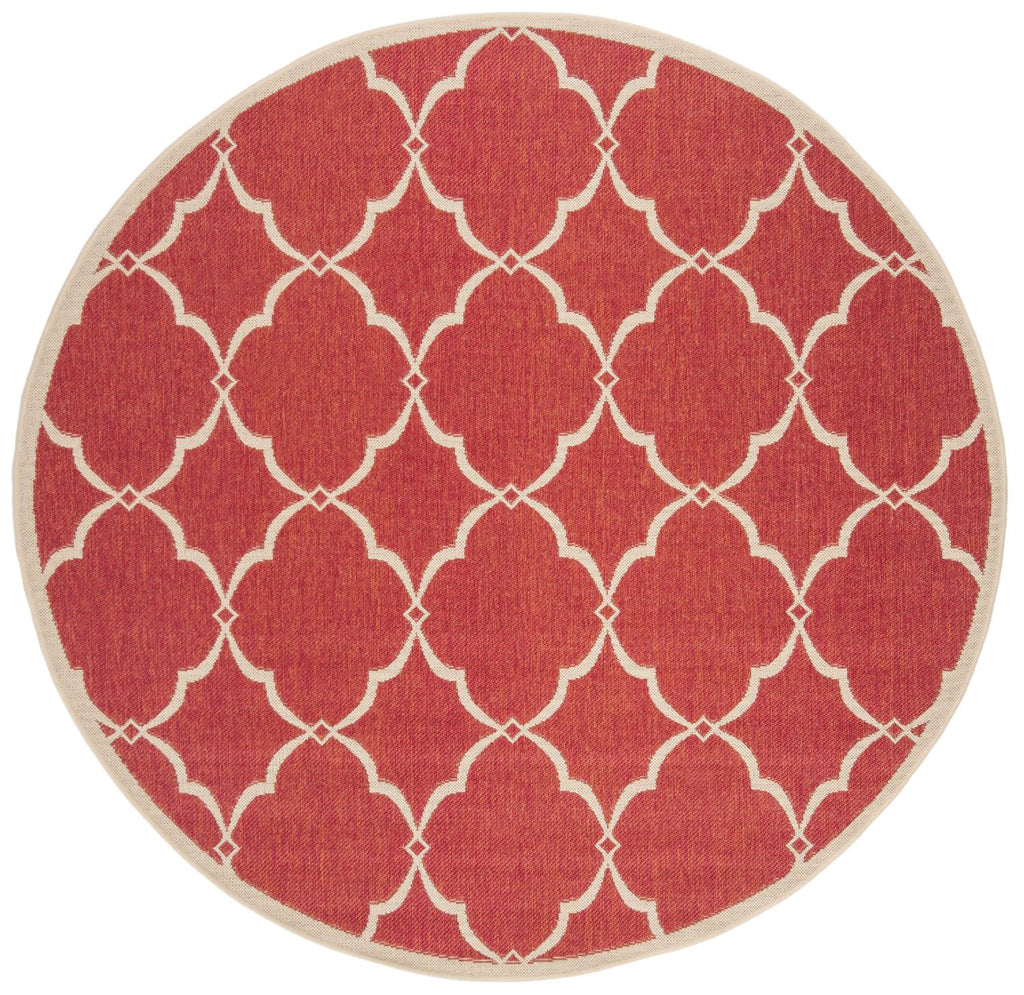 Safavieh Beach House Rug Collection BHS125Q - Red / Creme