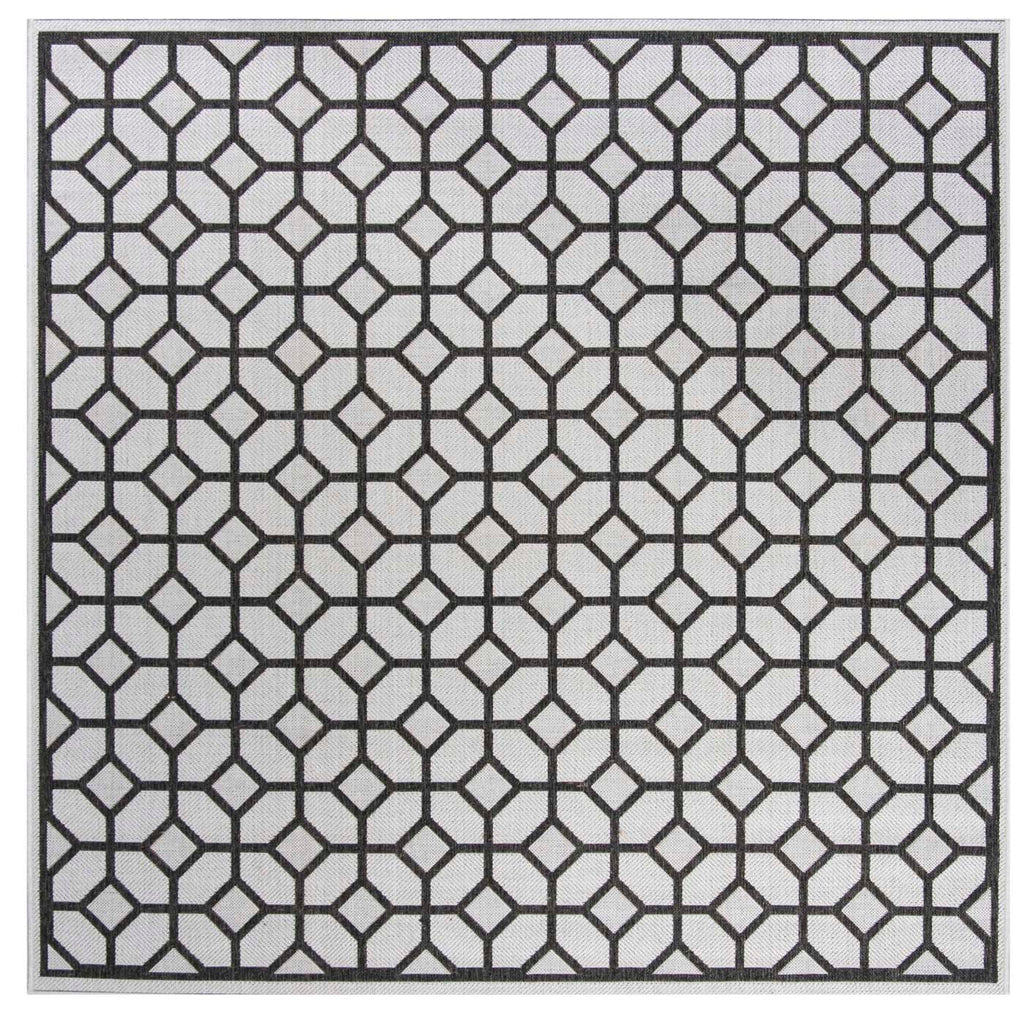 Safavieh Beach House Rug Collection: BHS127A - Light Grey / Charcoal