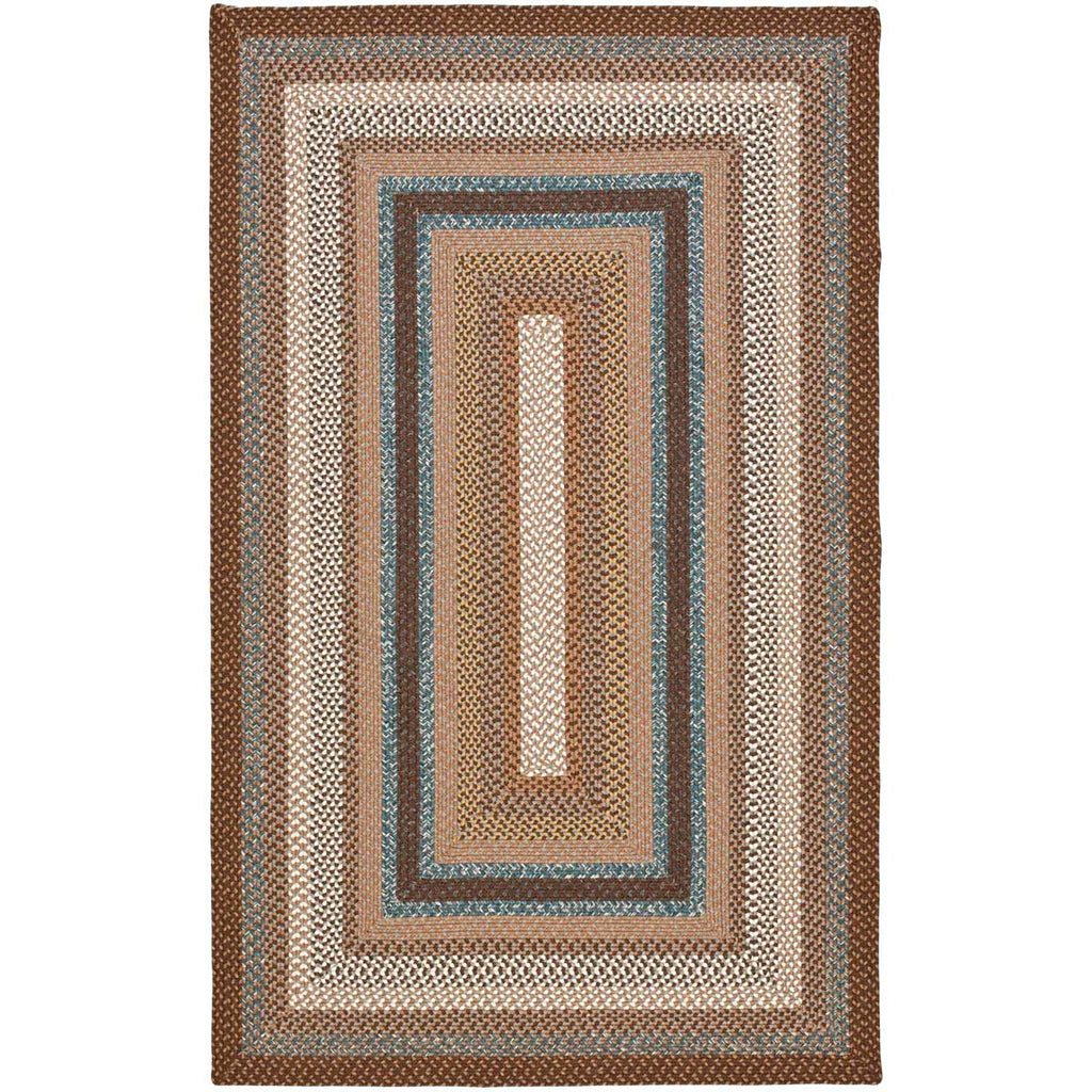 Safavieh Braided Rug Collection BRD313A - Brown / Multi