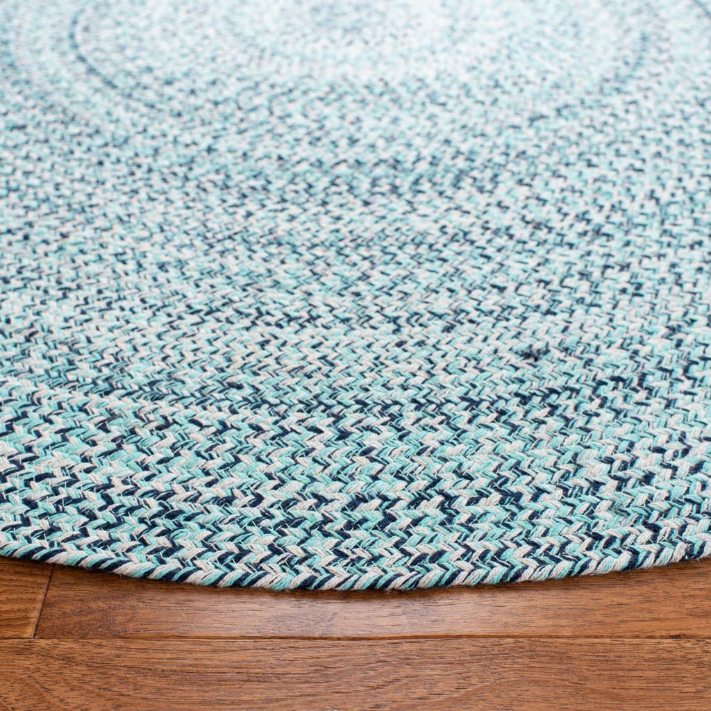 Safavieh Braided Rug Collection BRD701J - Aqua / Ivory