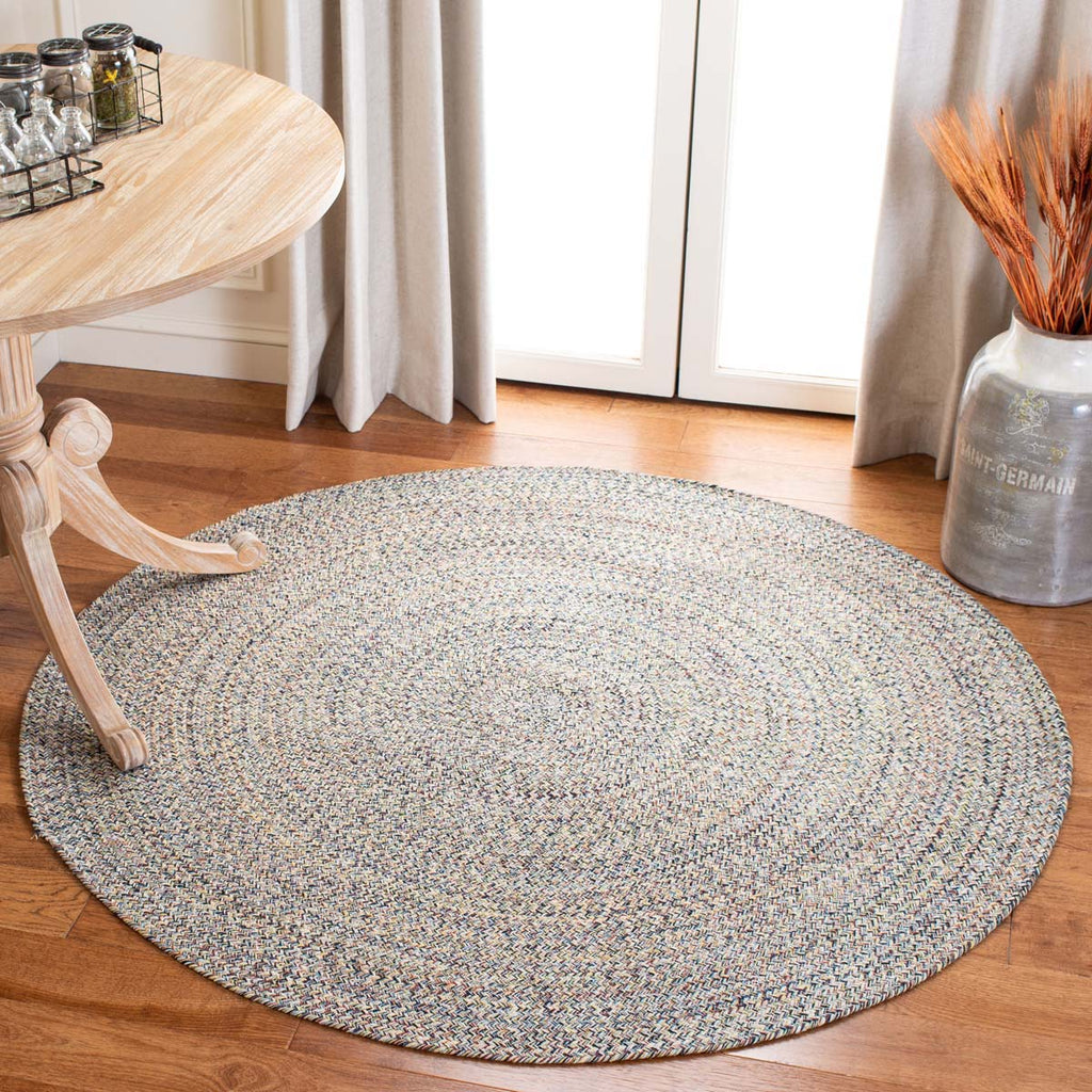 Safavieh Braided Rug Collection BRD701M - Blue / Ivory