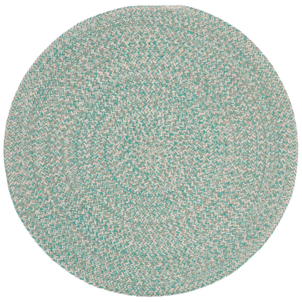 Safavieh Braided Rug Collection BRD701Y - Teal / Ivory