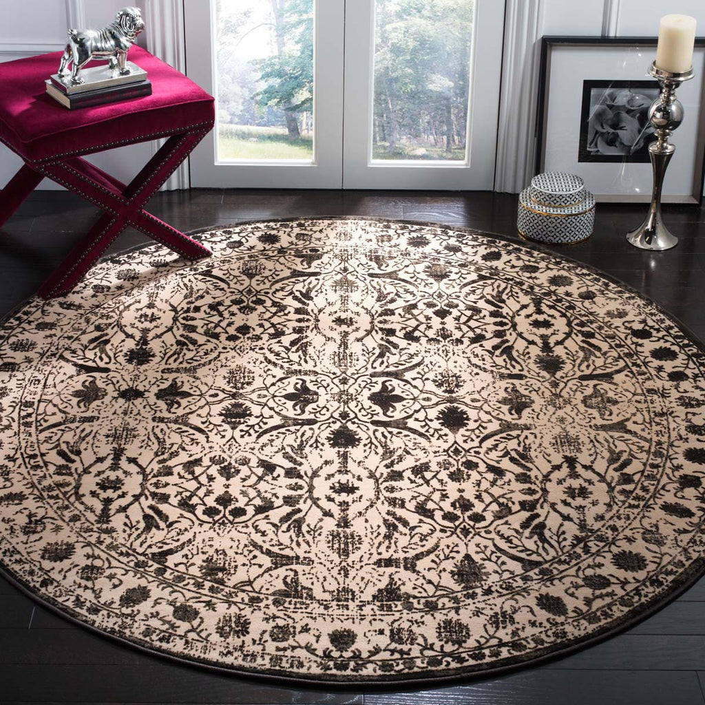 Safavieh Brilliance Rug Collection BRL502C - Creme / Black