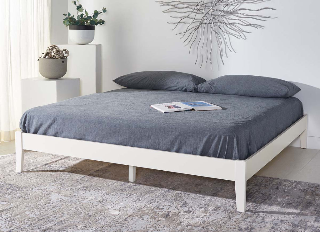 Safavieh Alyson Wood Bed Frame - White Wash