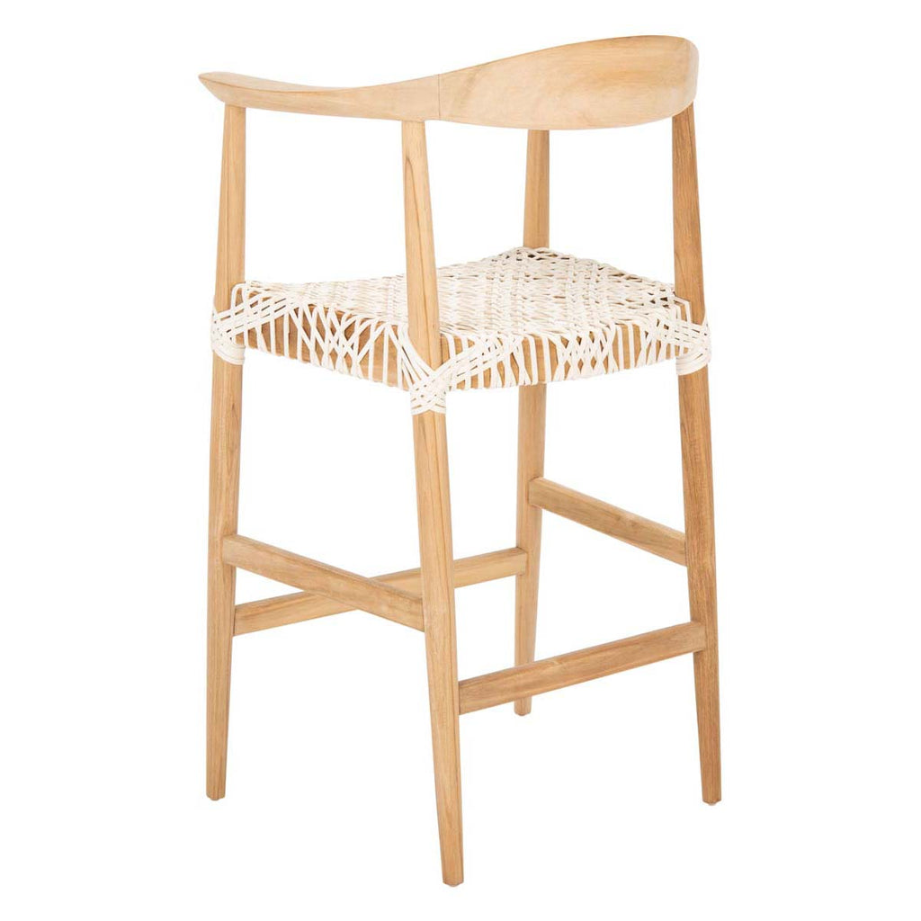 Safavieh Bandelier Counter Stool - Natural / White