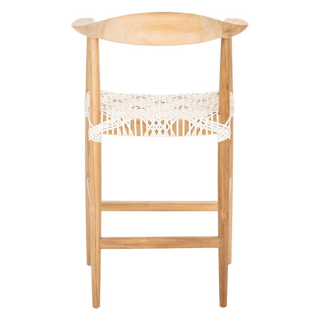 Safavieh Bandelier Counter Stool - Natural / White