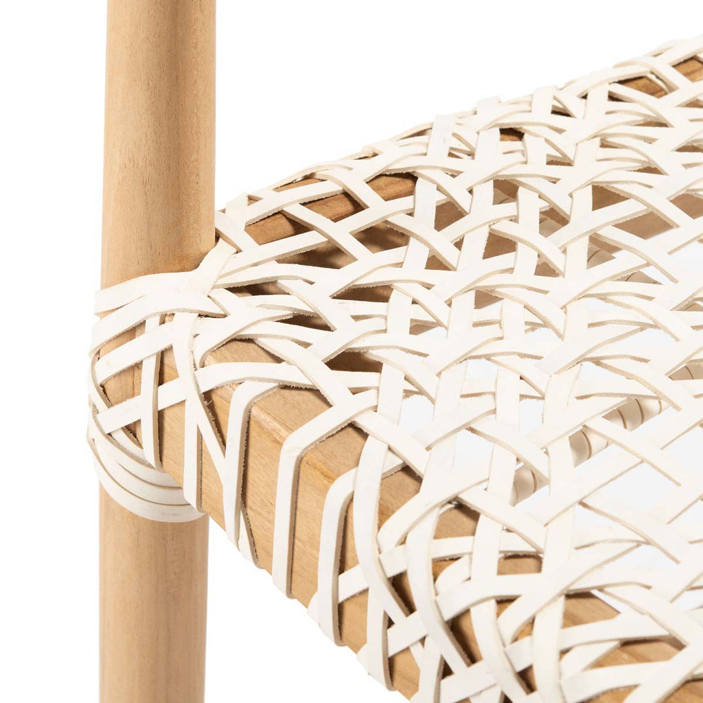 Safavieh Bandelier Counter Stool - Natural / White