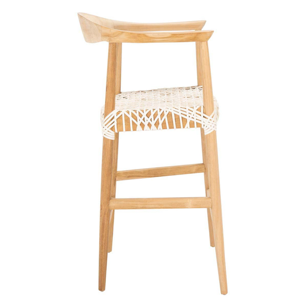 Safavieh Bandelier Counter Stool - Natural / White