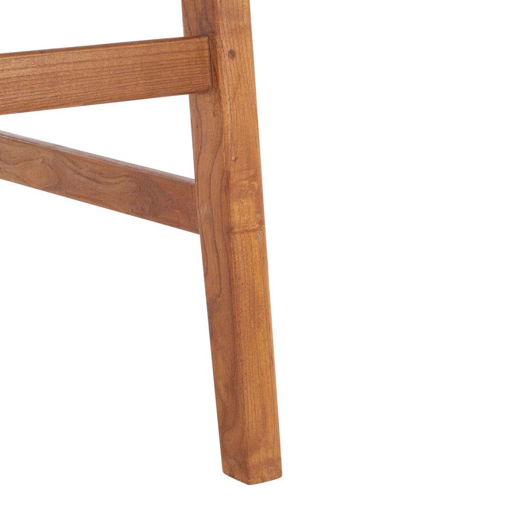 Safavieh Abreu Rectangle Barstool - White/Natural