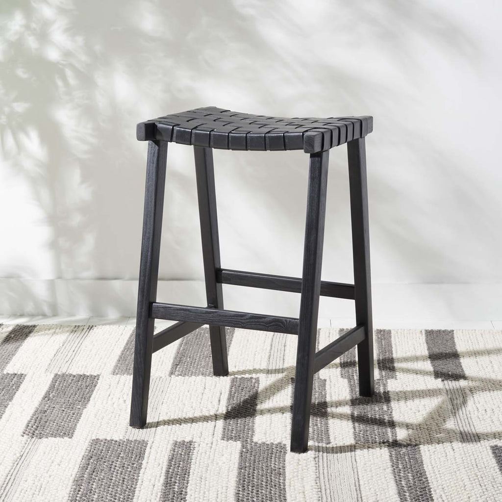 Safavieh Abreu Rectangle Barstool - Black