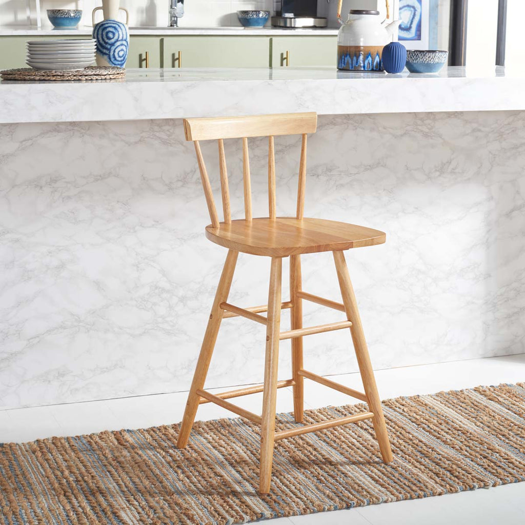 Safavieh Tally Wood Counter Stool - Natural