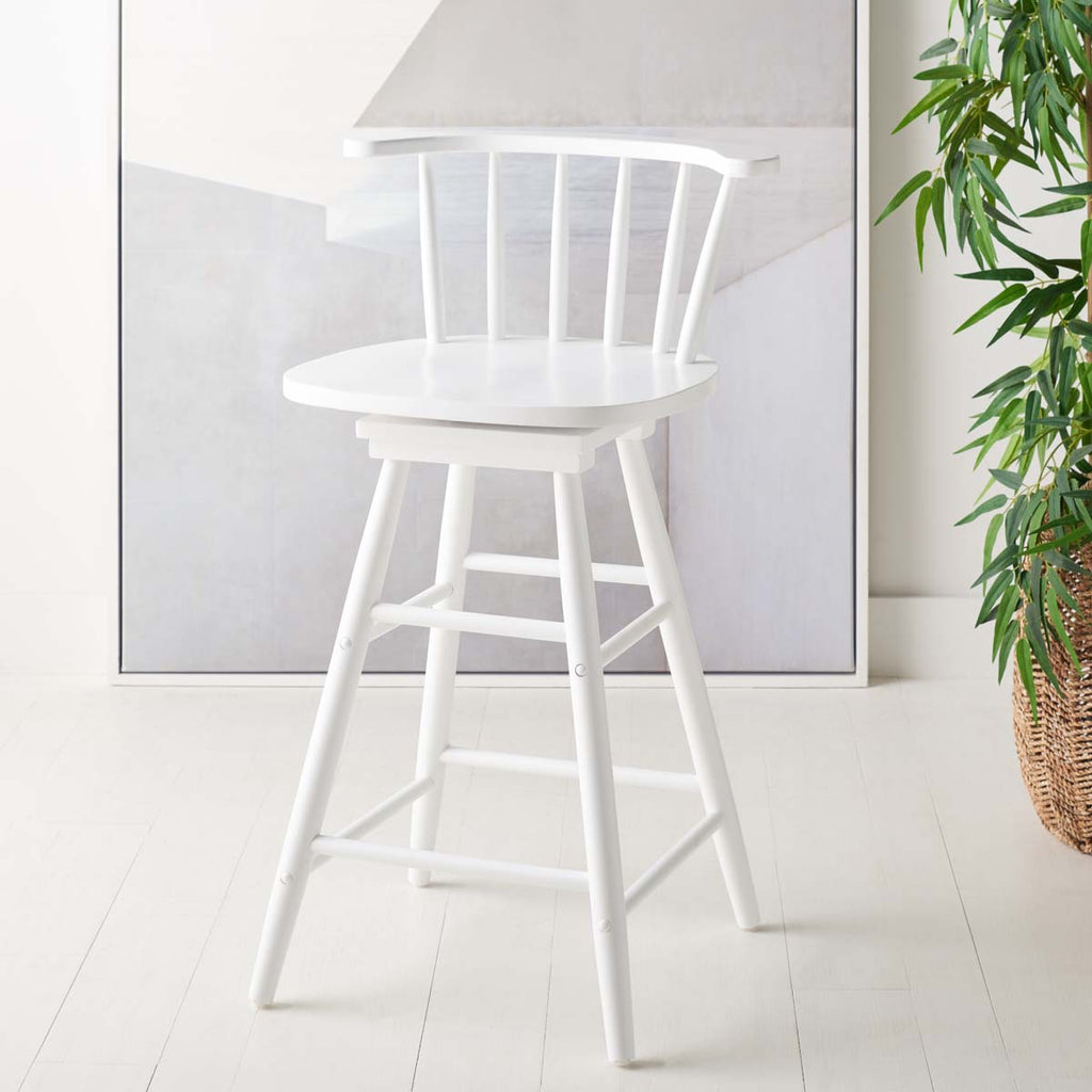 Safavieh Ray Swivel Counter Stool - White