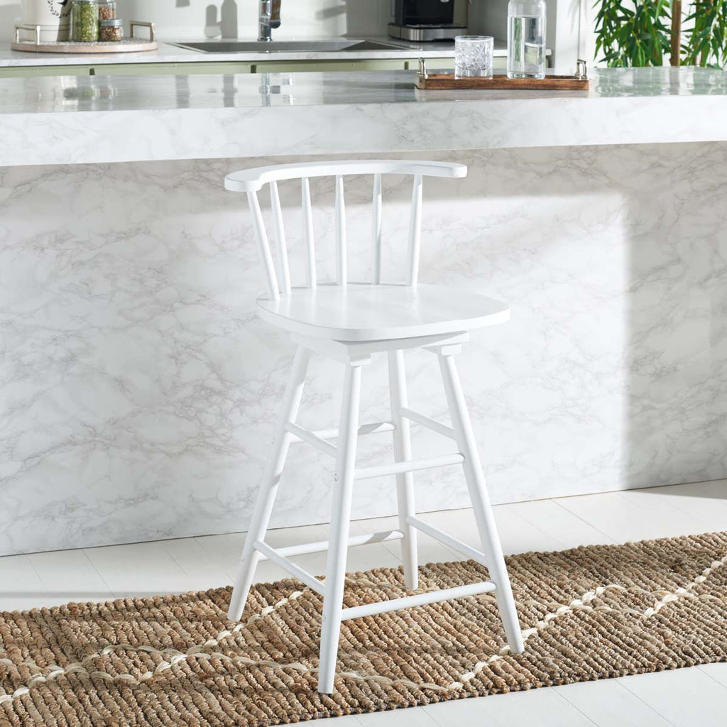 Safavieh Ray Swivel Counter Stool - White