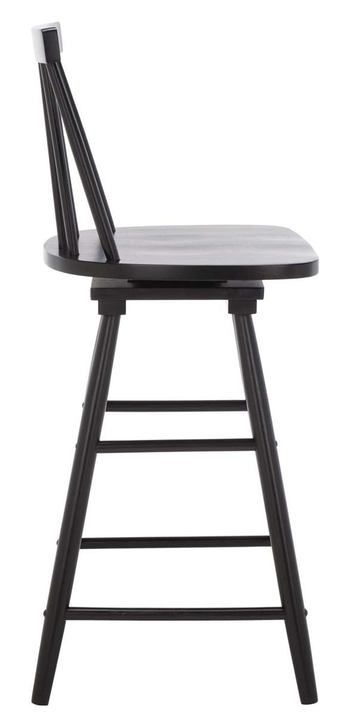 Safavieh Quai Swivel Counter Stool - Black