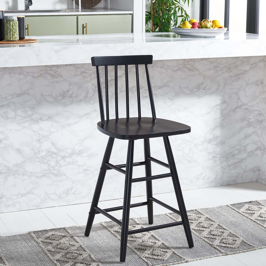 Safavieh  May Wood Counter Stool - Black