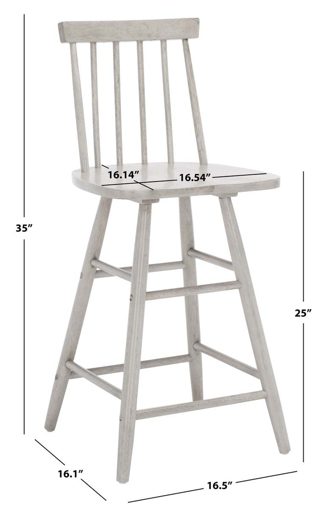 Safavieh  May Wood Counter Stool - Grey