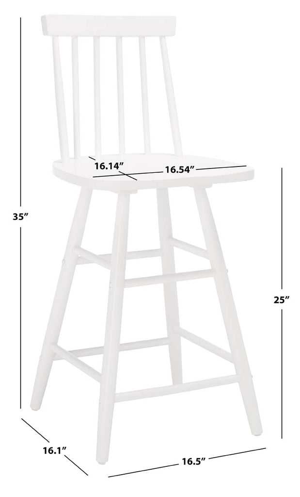 Safavieh  May Wood Counter Stool - White