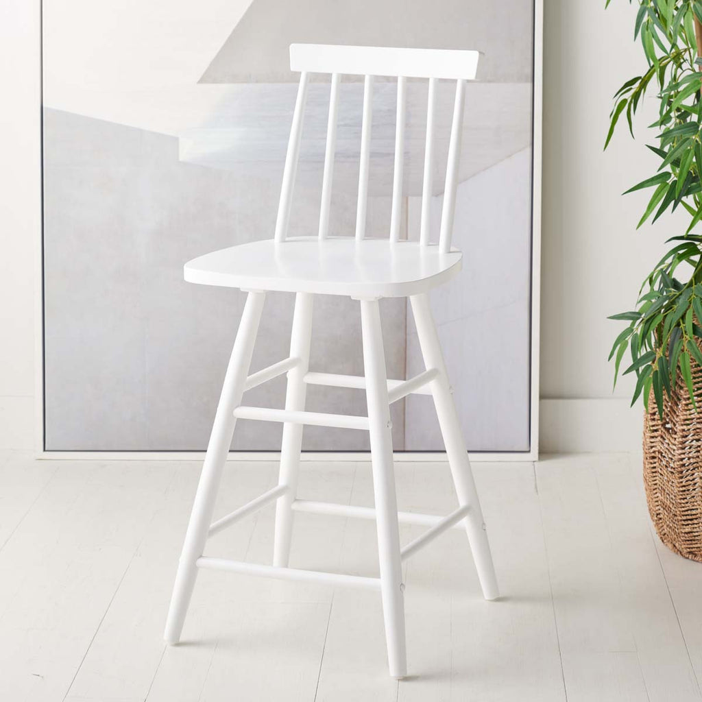 Safavieh  May Wood Counter Stool - White