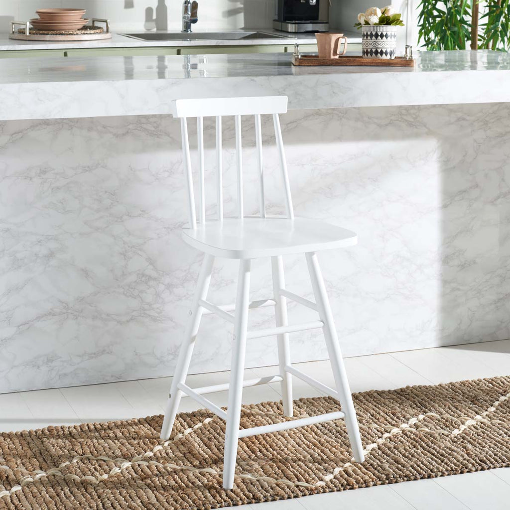 Safavieh  May Wood Counter Stool - White