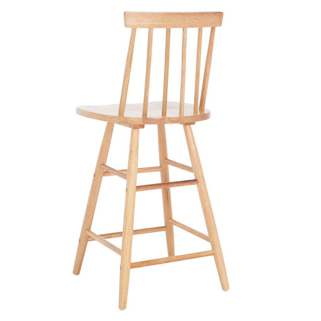 Safavieh  May Wood Counter Stool - Natural