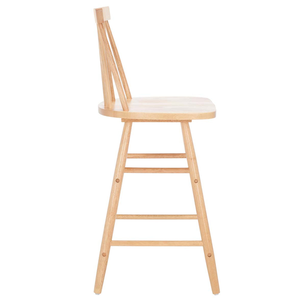 Safavieh  May Wood Counter Stool - Natural