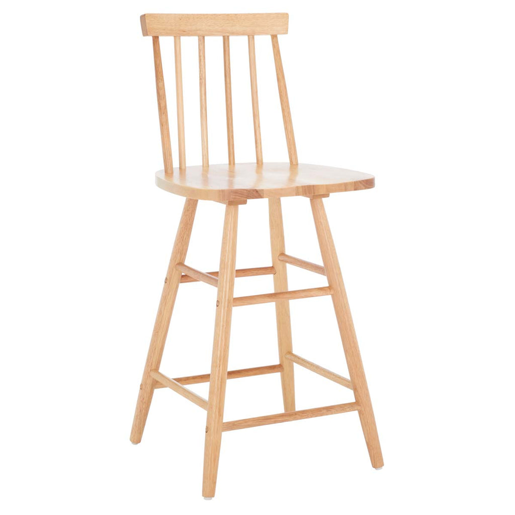 Safavieh  May Wood Counter Stool - Natural