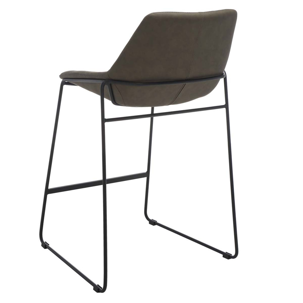 Safavieh Alexis Mid Century Counter Stool - Ash/Black Legs