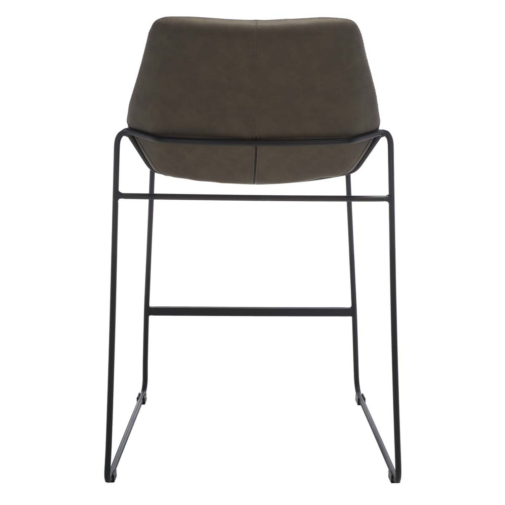 Safavieh Alexis Mid Century Counter Stool - Ash/Black Legs