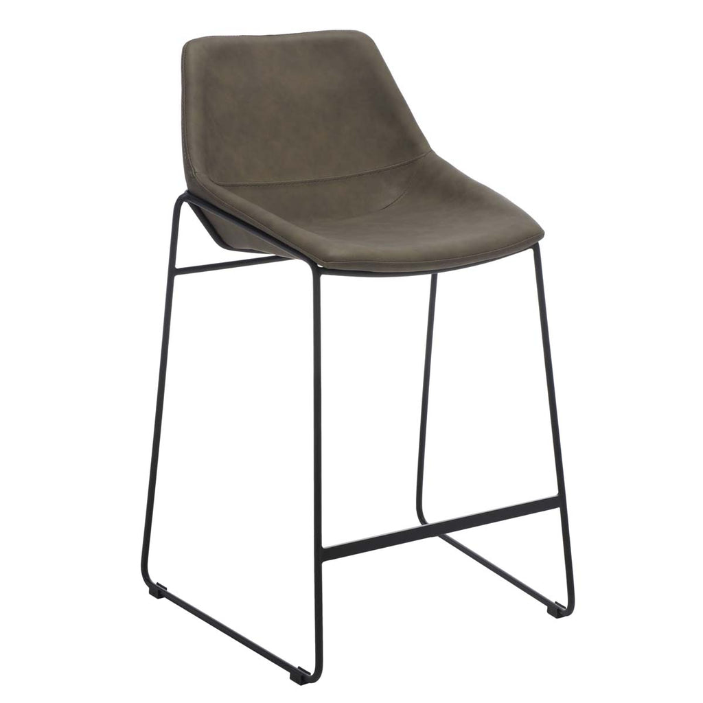 Safavieh Alexis Mid Century Counter Stool - Ash/Black Legs