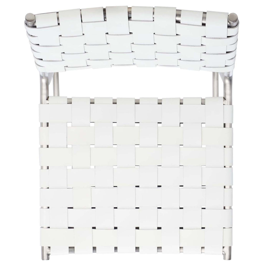 Safavieh Bahari Woven Counter Stool - White / Silver