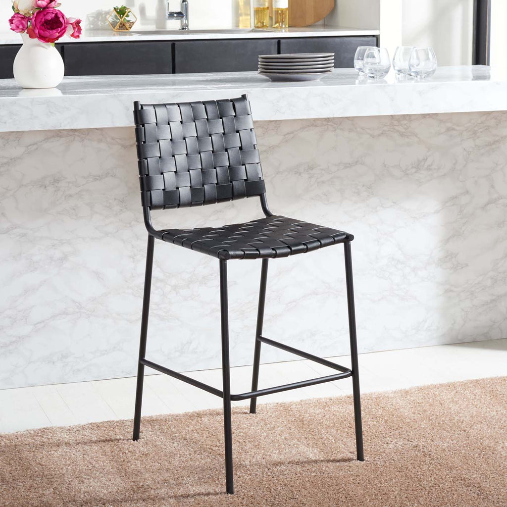 Safavieh Bahari Woven Counter Stool - Black