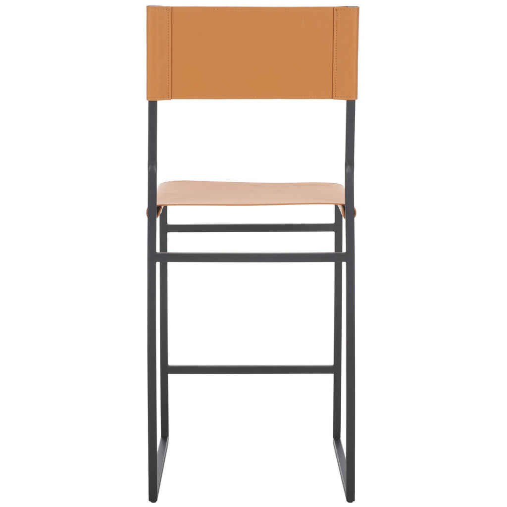 Safavieh Layne Counter Stool - Cognac / Black