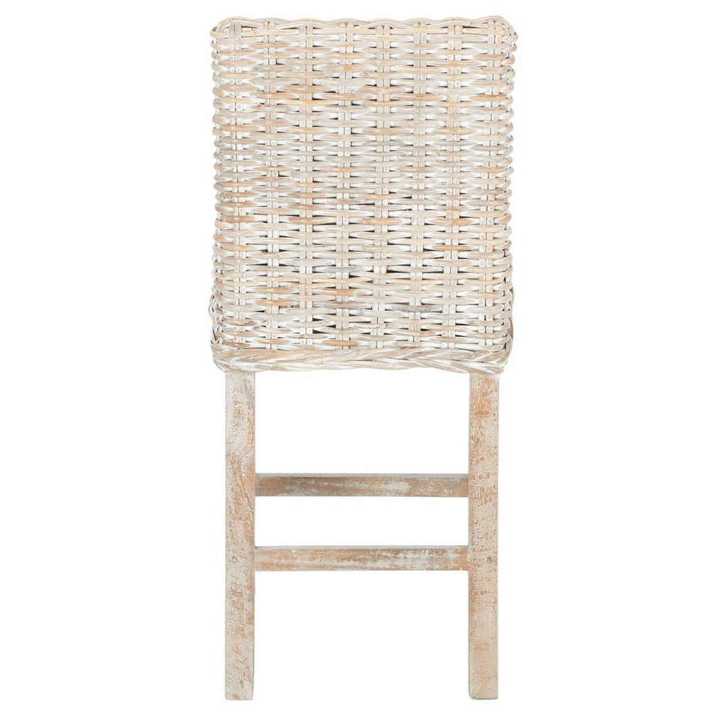 Safavieh Tobie Rattan Counter Stool - Grey White Wash