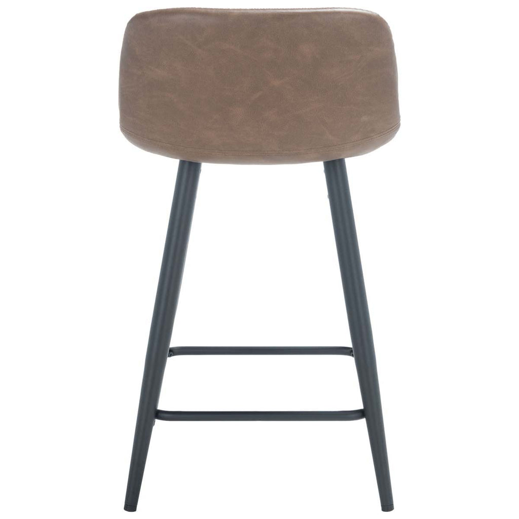 Safavieh Asena Counter Stool - Saddle / Black