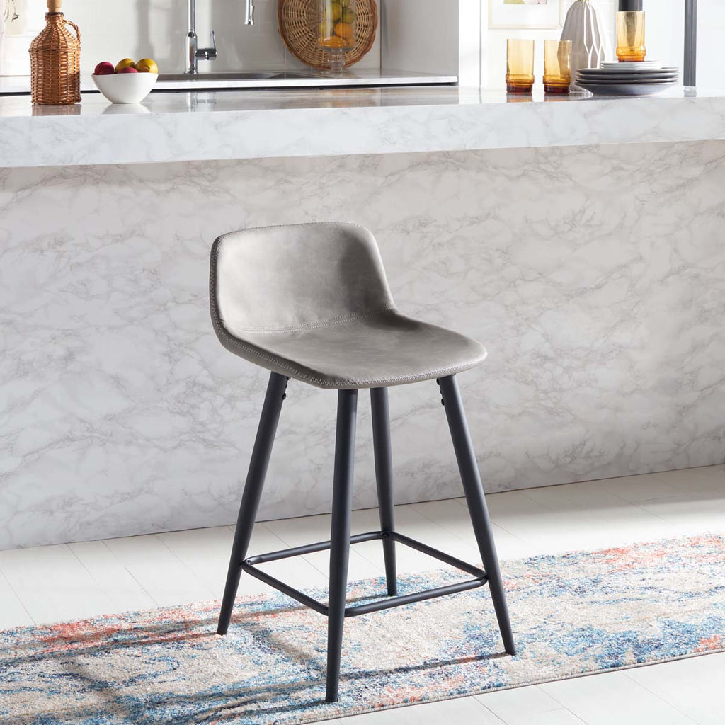 Safavieh Asena Counter Stool - Grey / Black