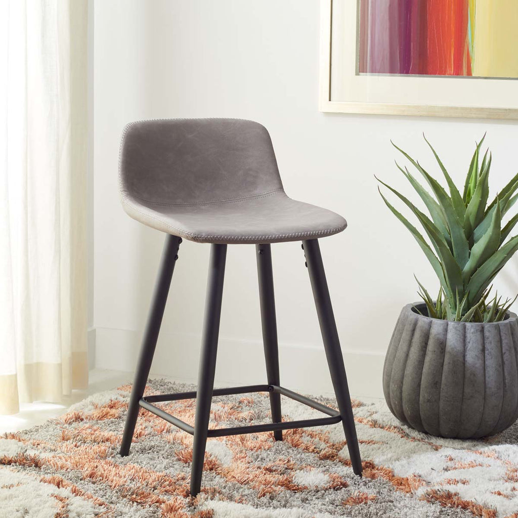 Safavieh Asena Counter Stool - Grey / Black