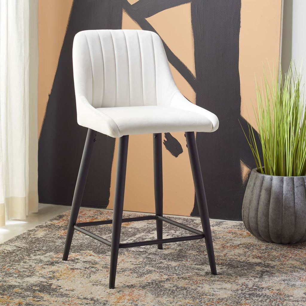 Safavieh Helga Counter Stool - Ivory / Black