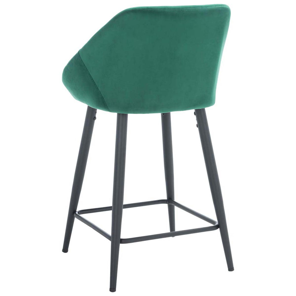 Safavieh Zorica Counter Stool - Emerald / Black