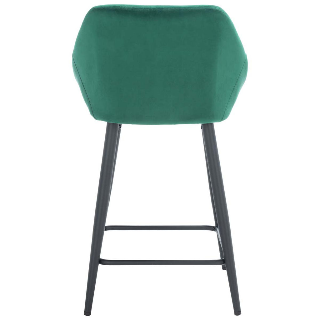 Safavieh Zorica Counter Stool - Emerald / Black