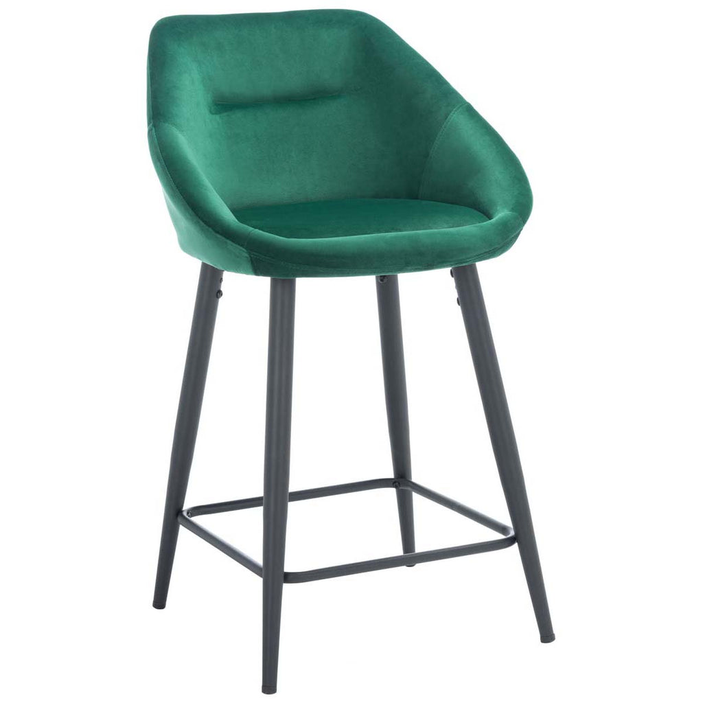 Safavieh Zorica Counter Stool - Emerald / Black