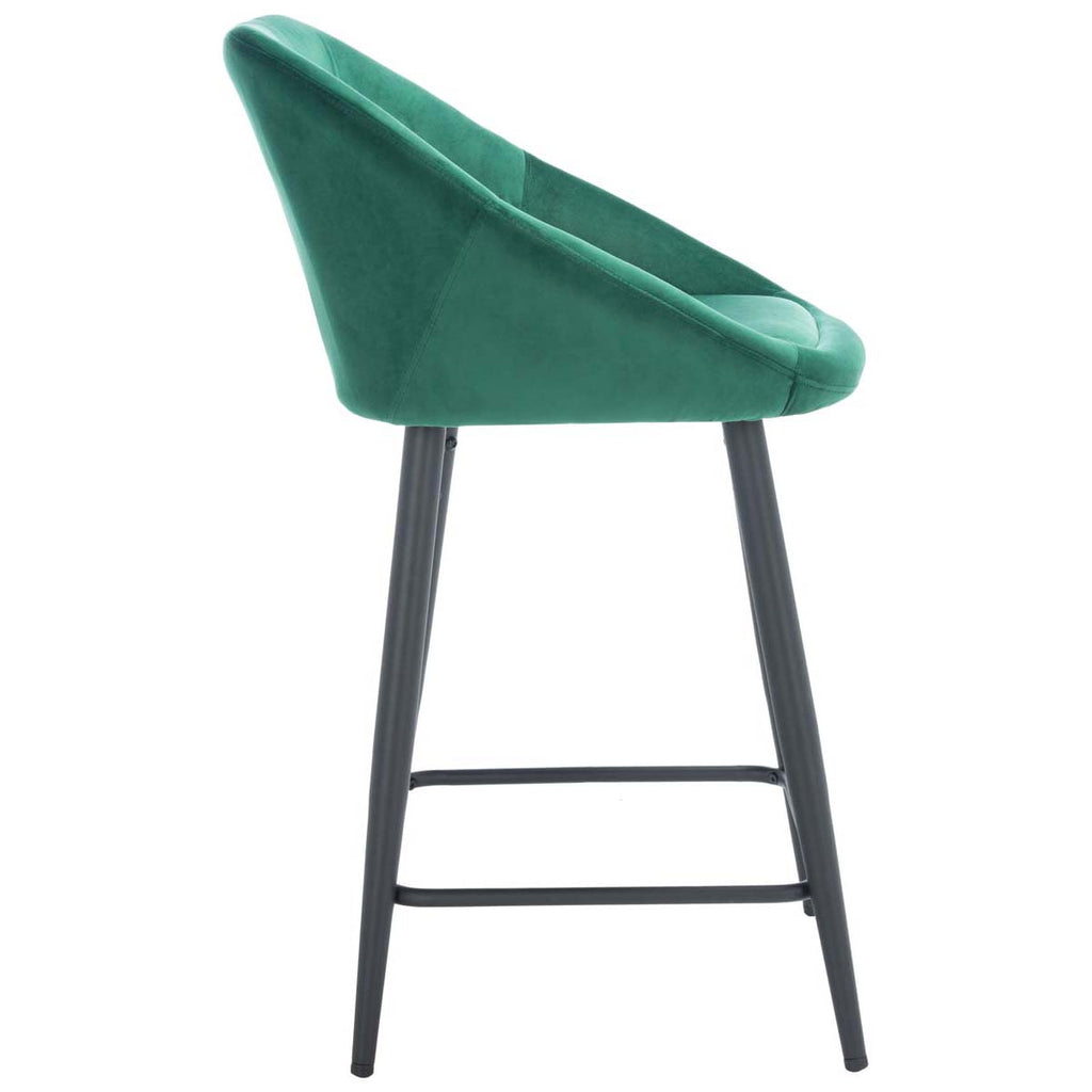 Safavieh Zorica Counter Stool - Emerald / Black