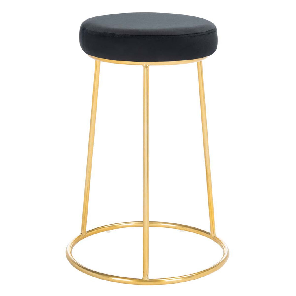 Safavieh Kellie Round Counter Stool - Black / Gold