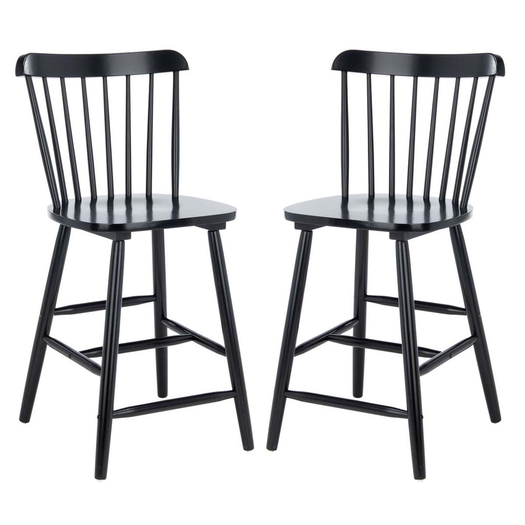 Safavieh Galena Counter Stool - Black (Set of 2)